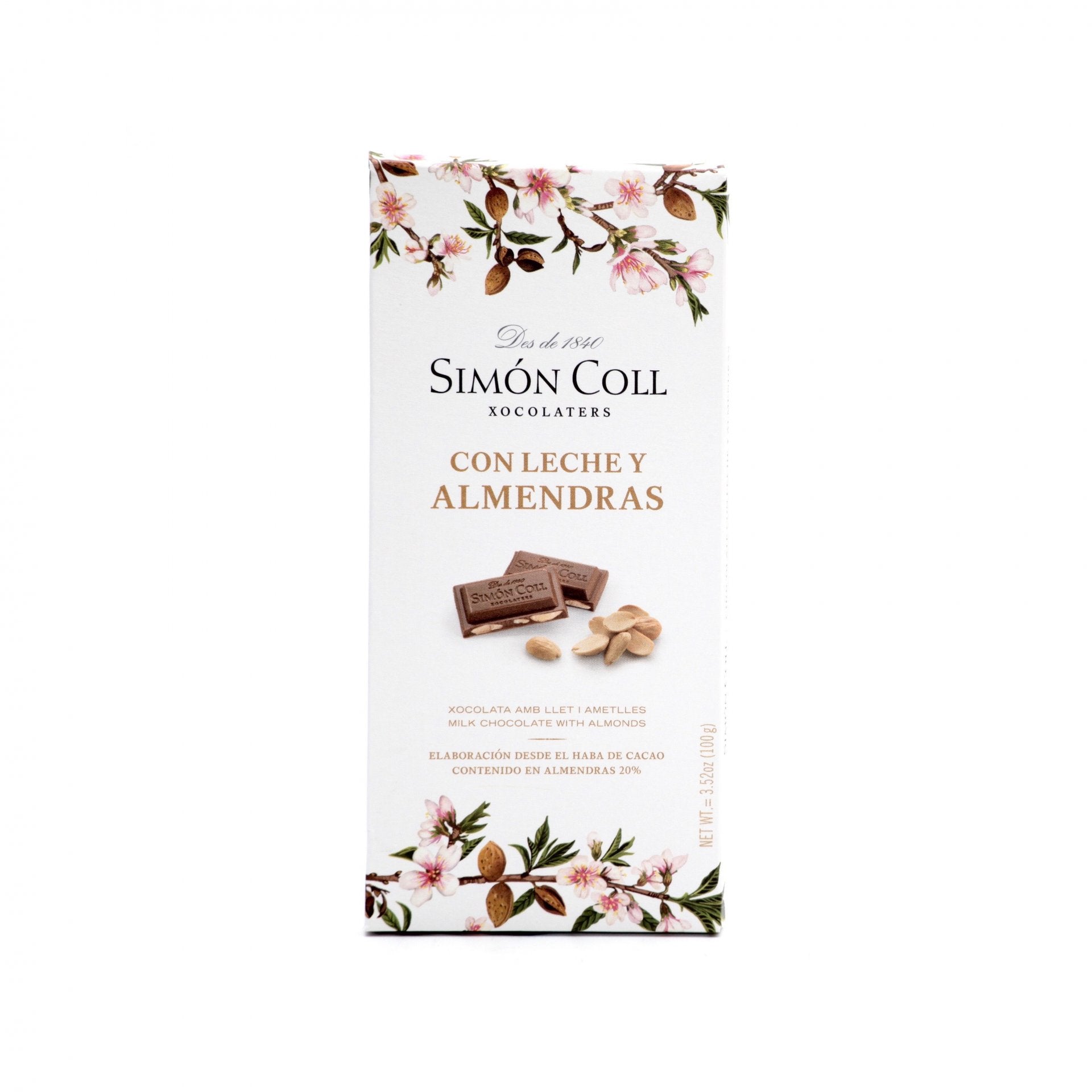 32% mliečna čokoláda s mandľami 100g.