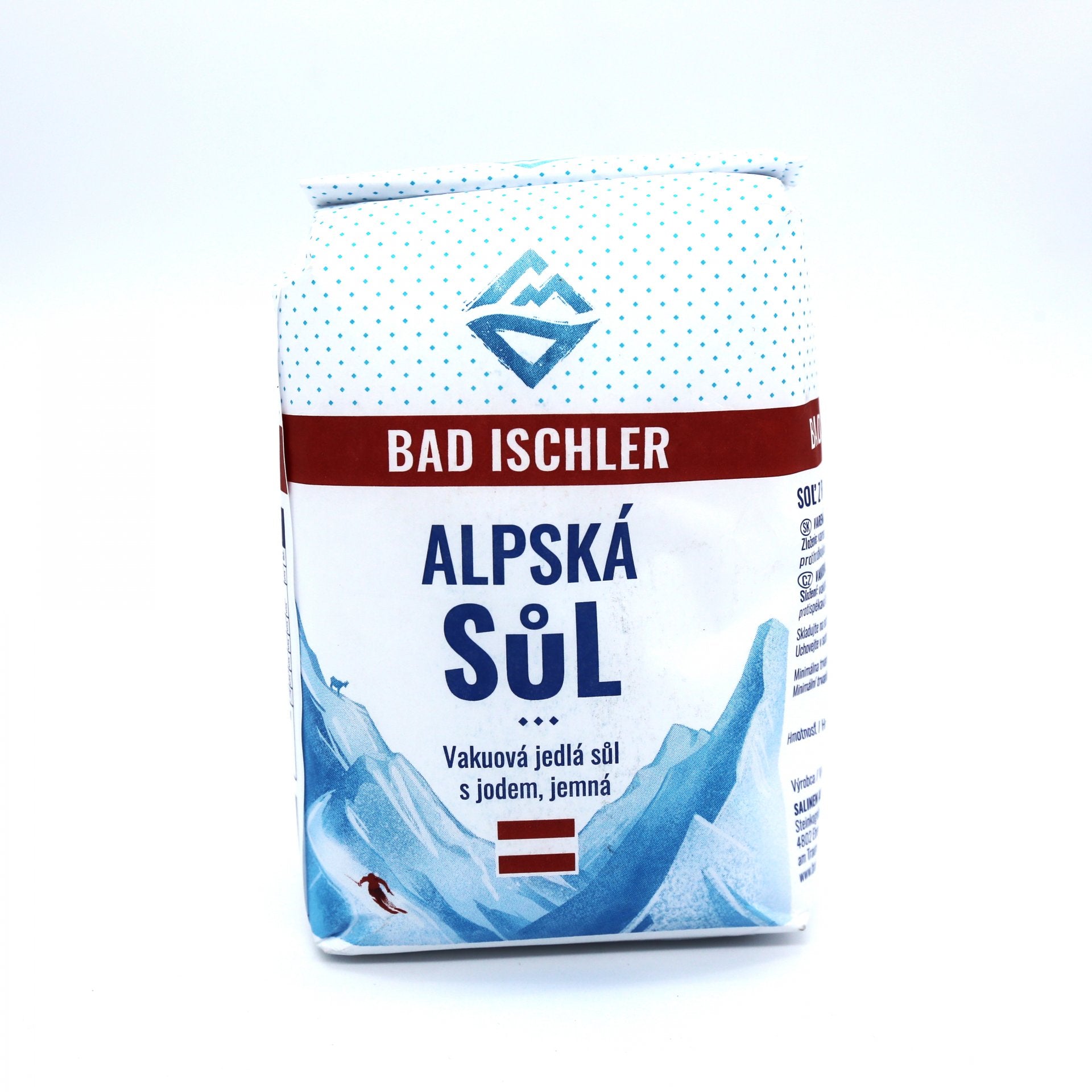 Alpská jedlá soľ jodidovaná 1 kg.