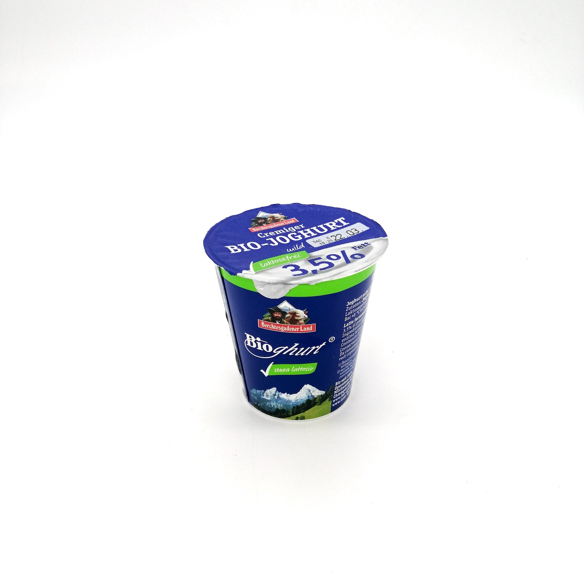 BIO Bezlaktózový biely jogurt 150g.