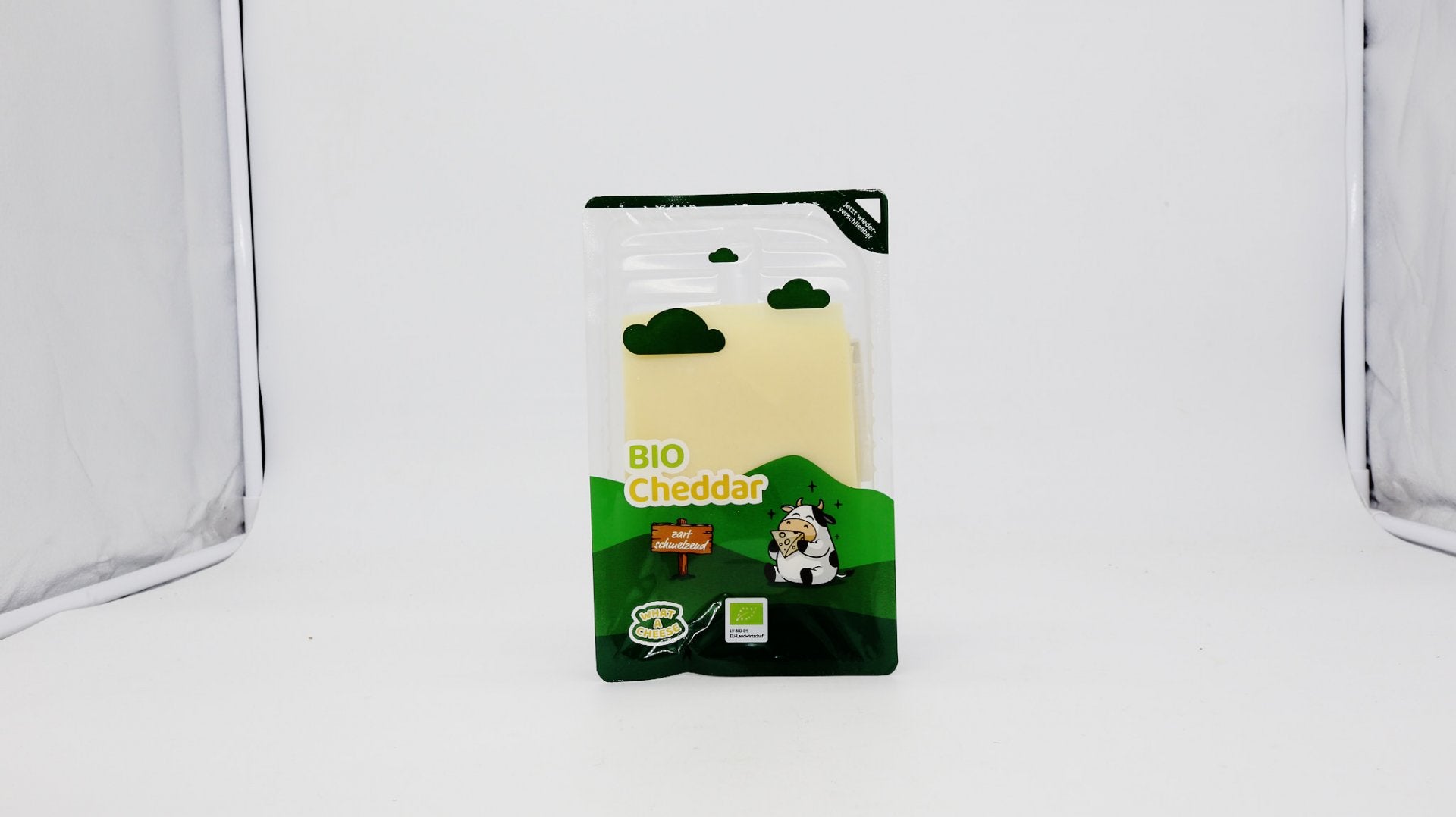 BIO Cheddar plátky 100g.