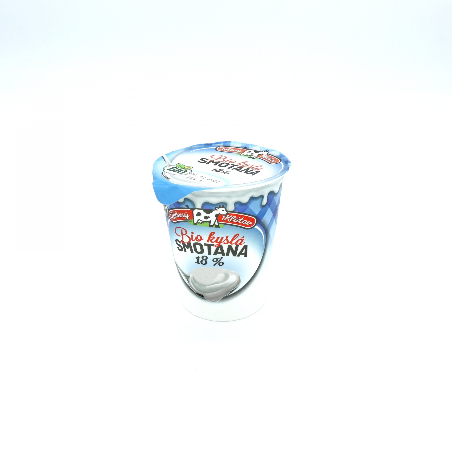 BIO kyslá smotana 18% 180g Zelený Klátov.