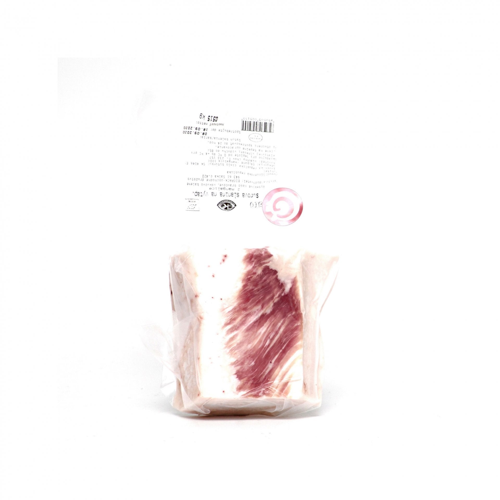 BIO Mangalica slanina bez kože Salka. 100g