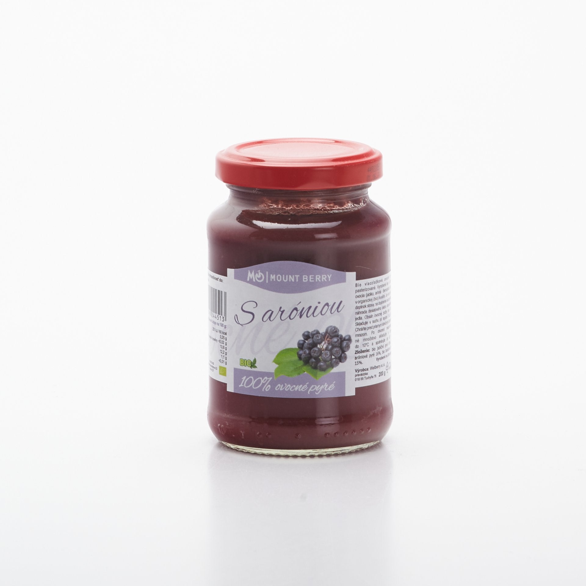BIO Ovocné pyré s aróniou 200g.