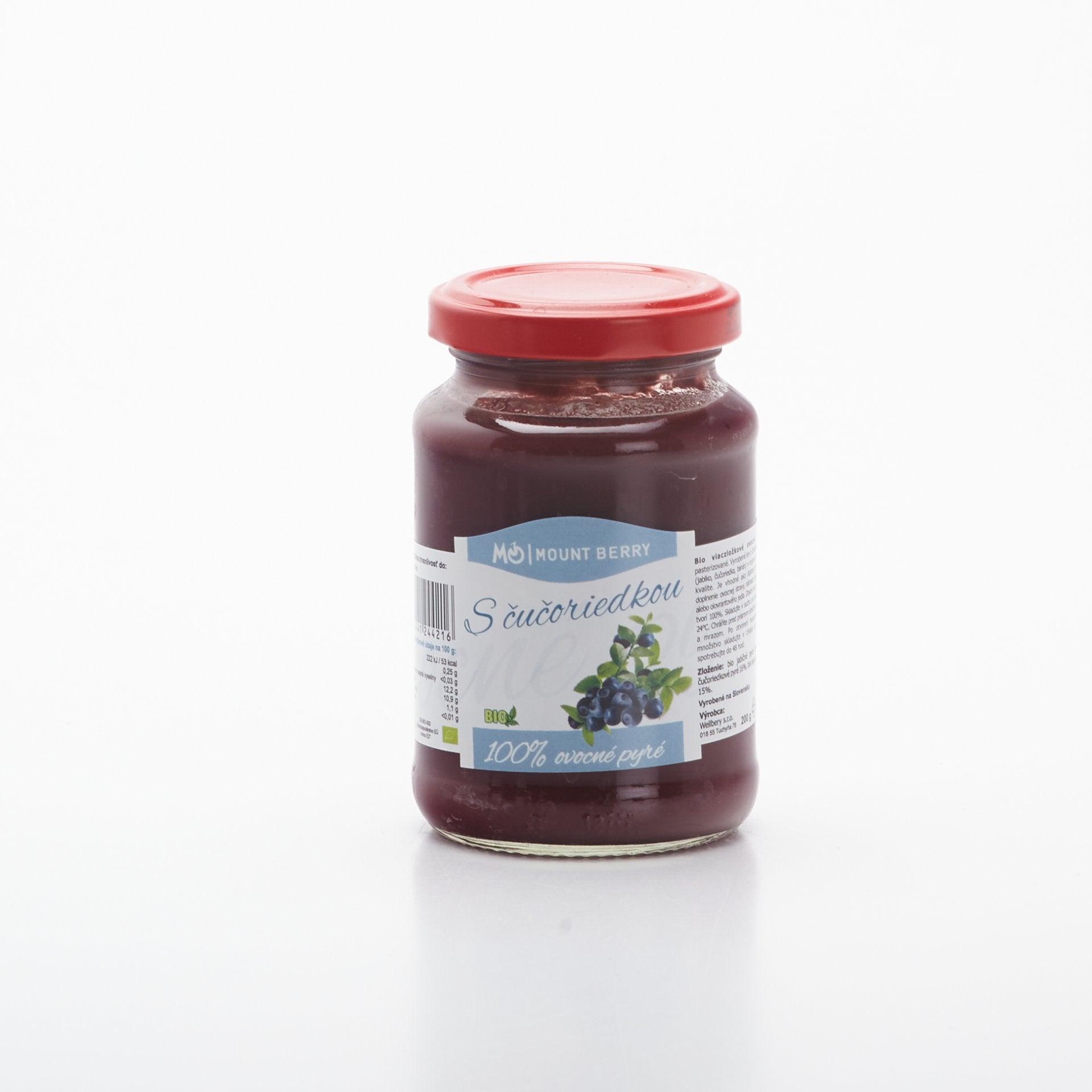 BIO Ovocné pyré s čučoriedkou 200g.