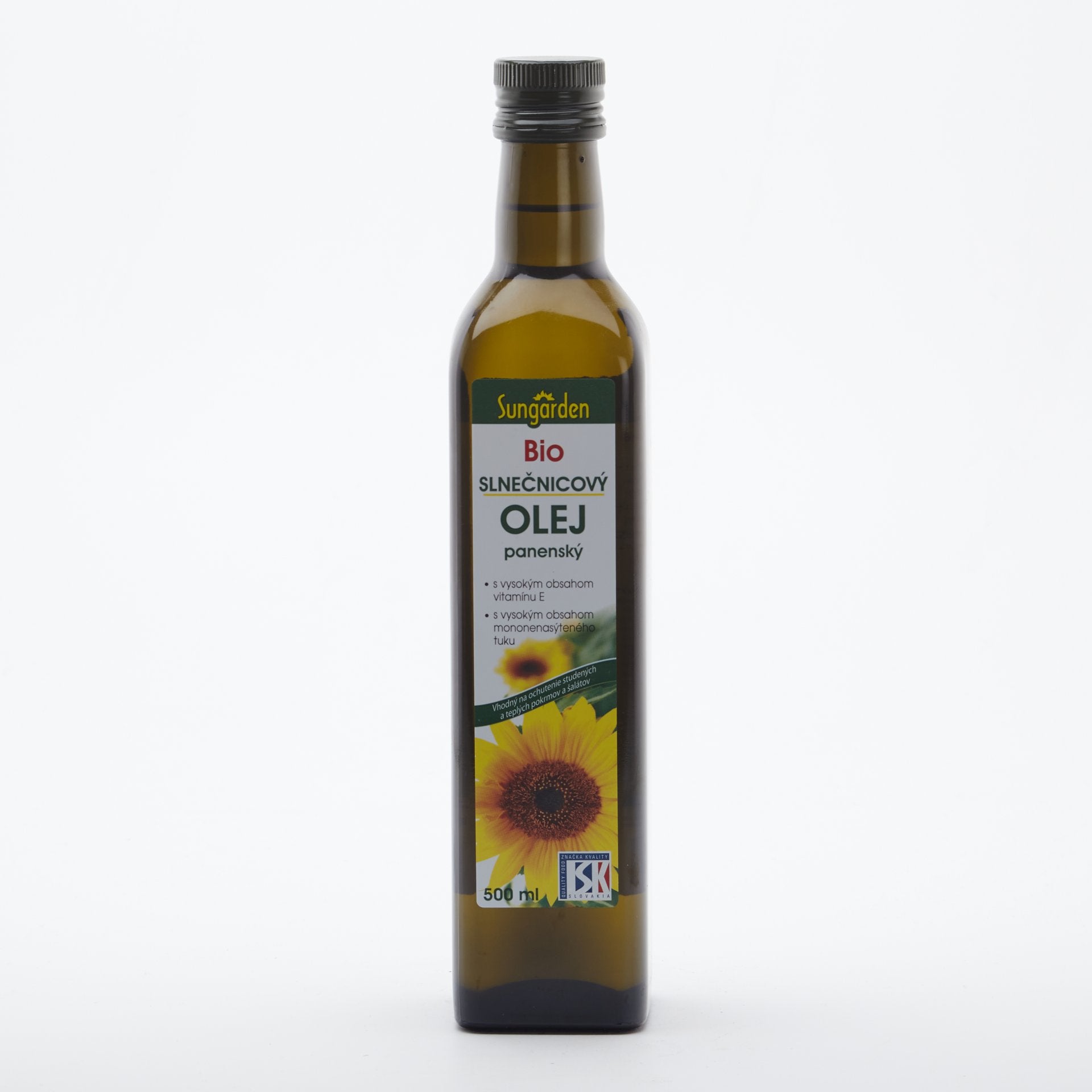 BIO panenský slnečnicový olej 500ml.