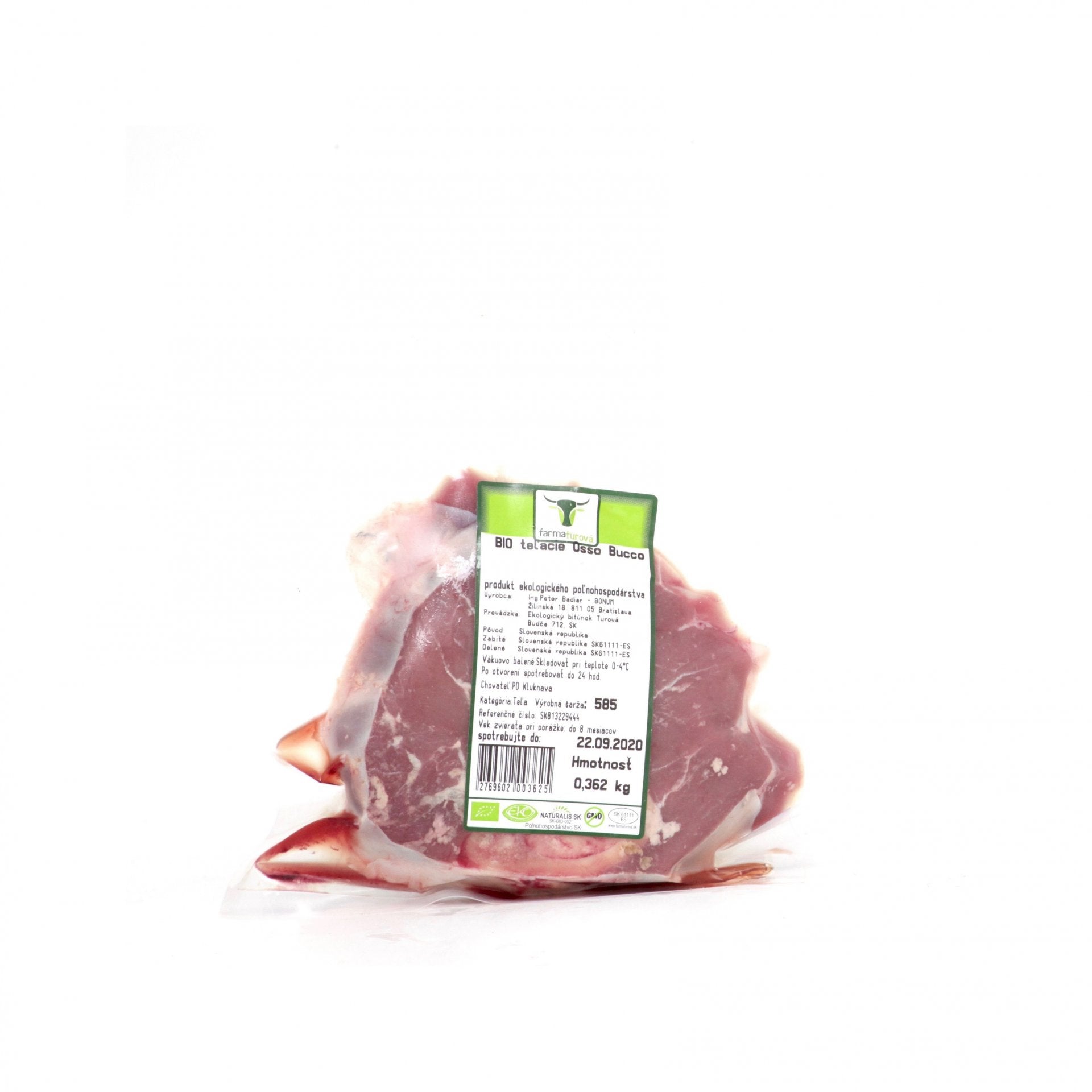 BIO Teľacie osso buco. 100g