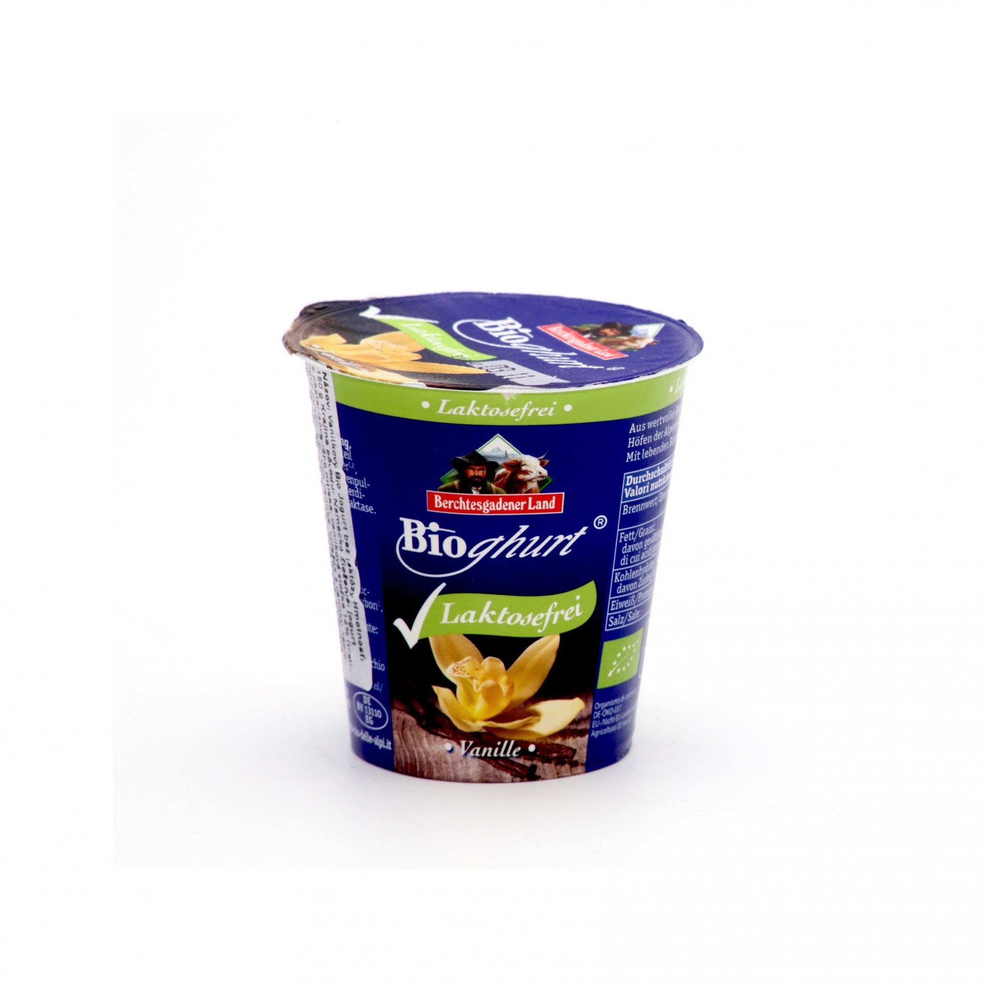 BIO Bezlaktózový vanilkový Jogurt 150g.