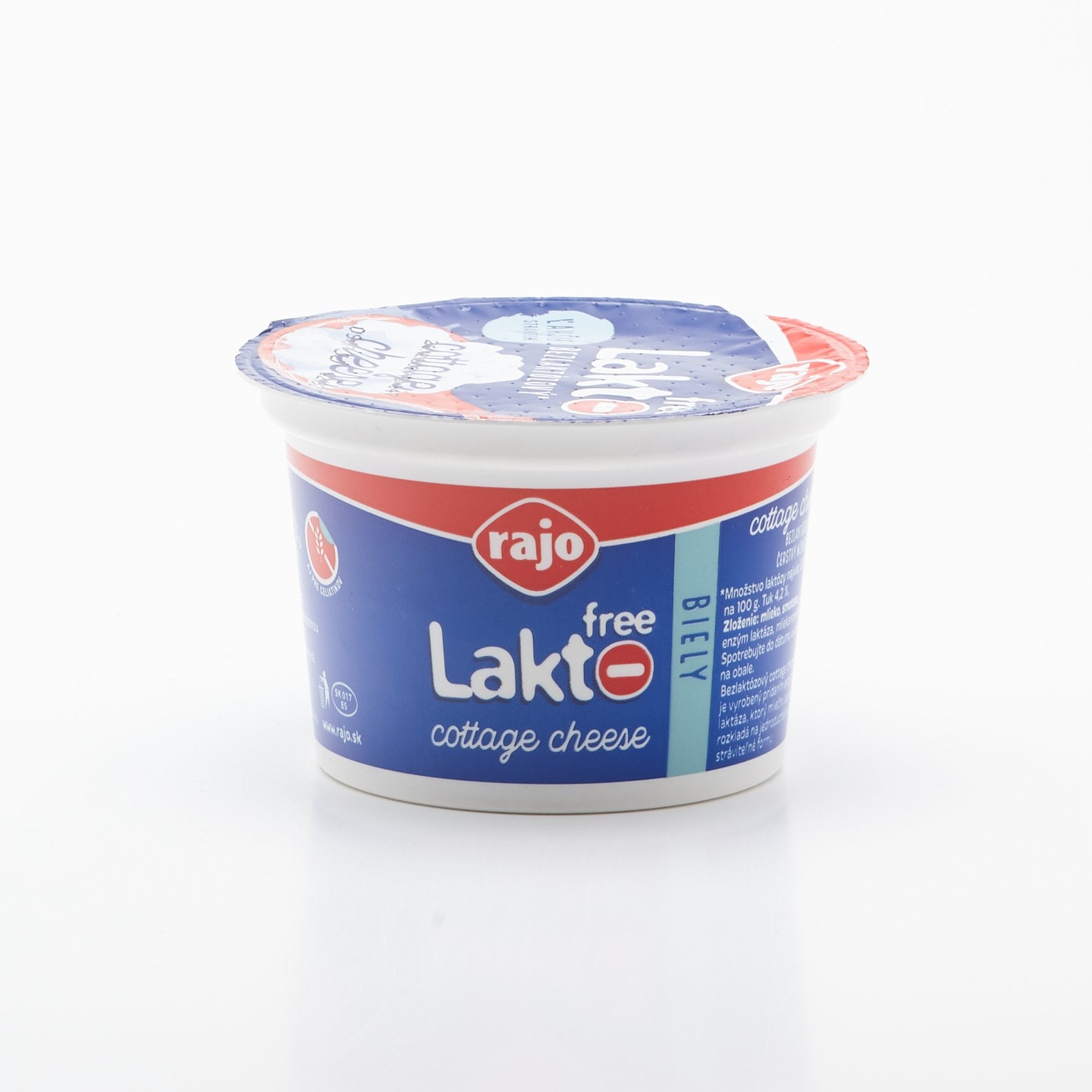 Cottage cheese laktofree biely 180g.