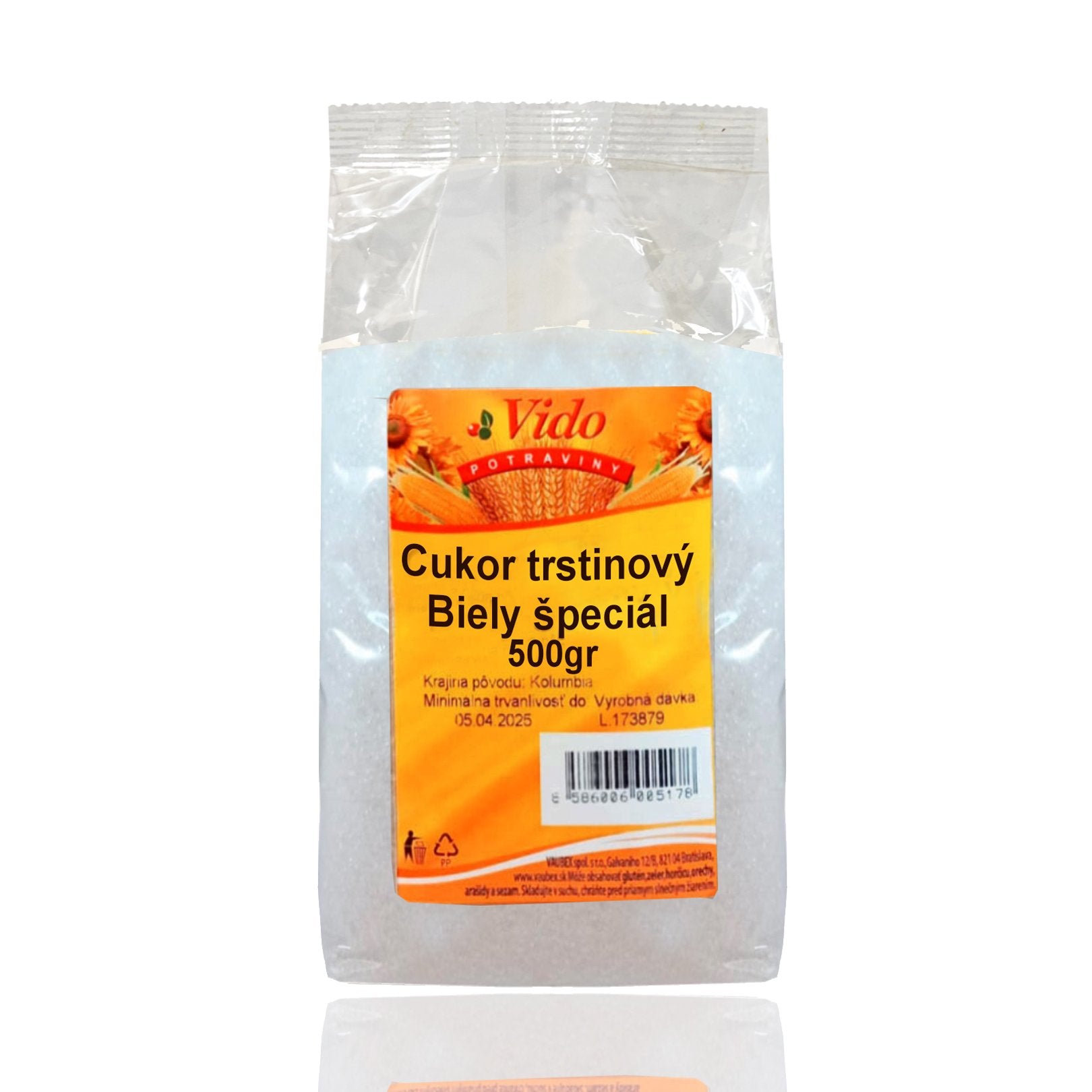 Cukor trstinový Biely špeciál 500 g.