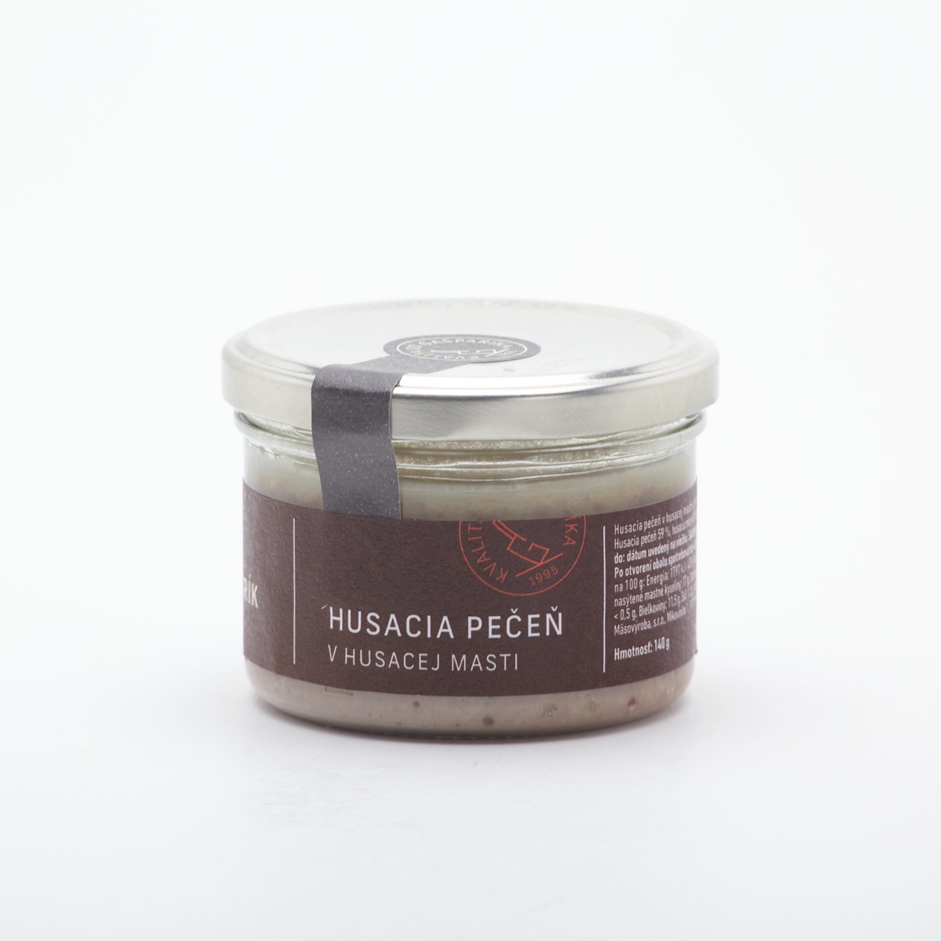 Husacia pečeň v husacej masti 140g.