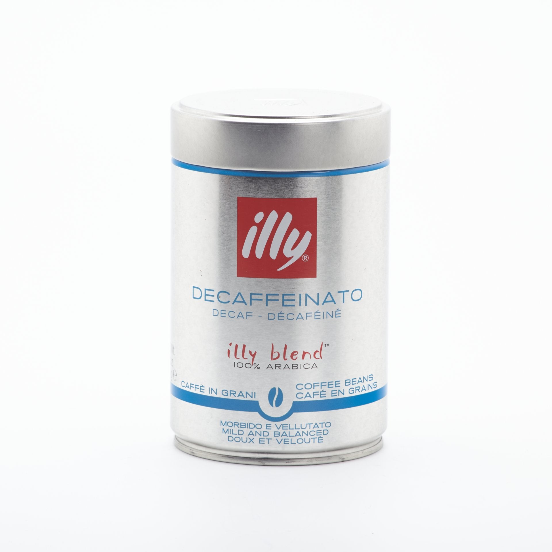 Káva Illy zrnková bezkofeínová 250g.