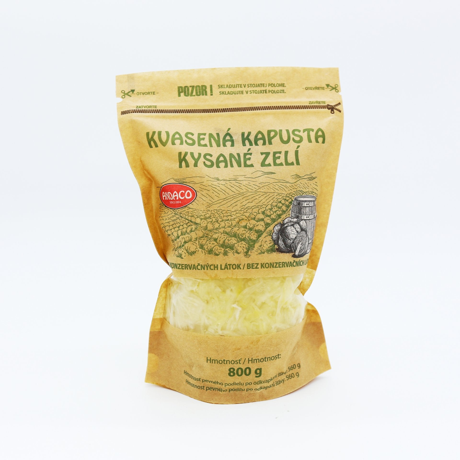 Kvasená kapusta 800 g.