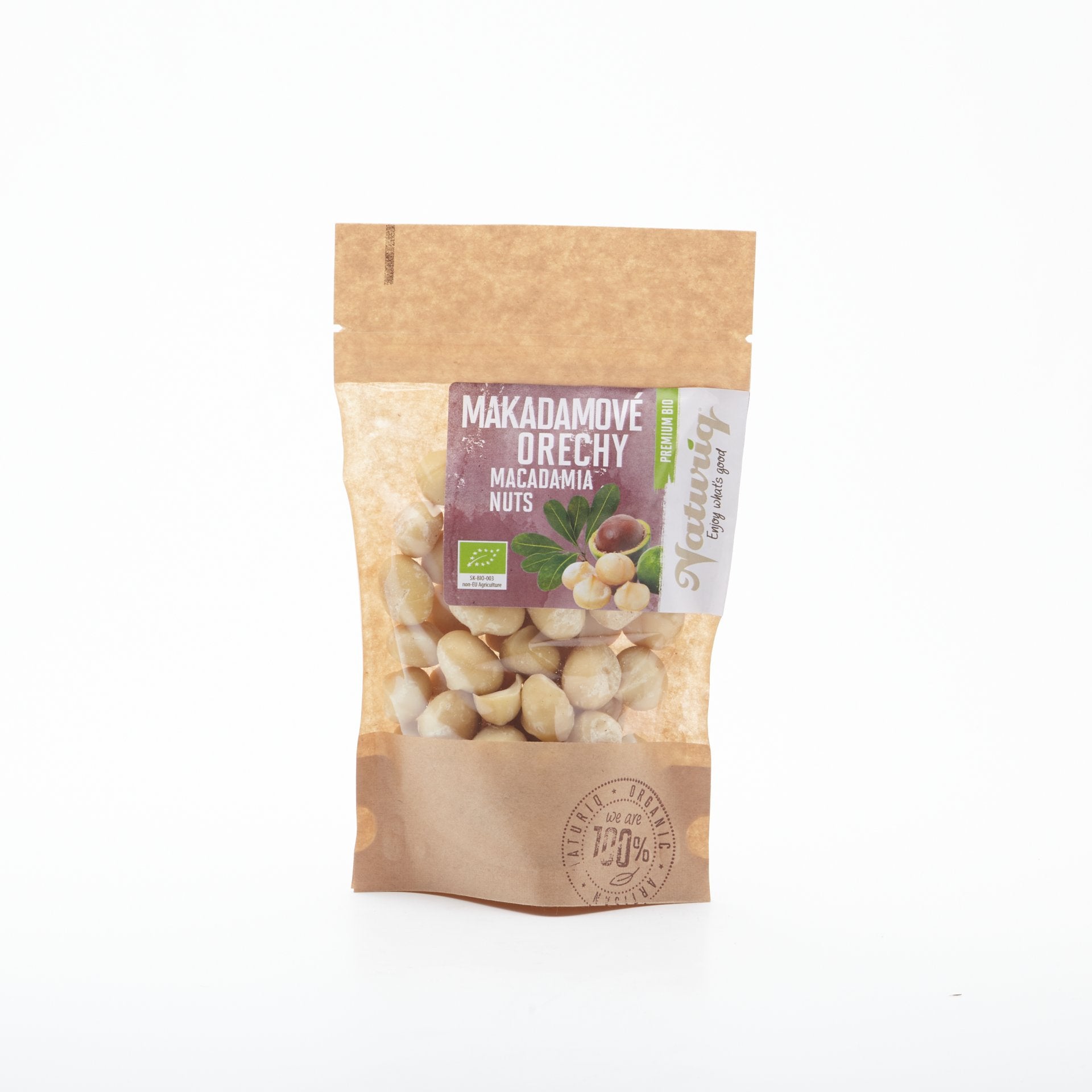 BIO Makadamové orechy Premium 100g.