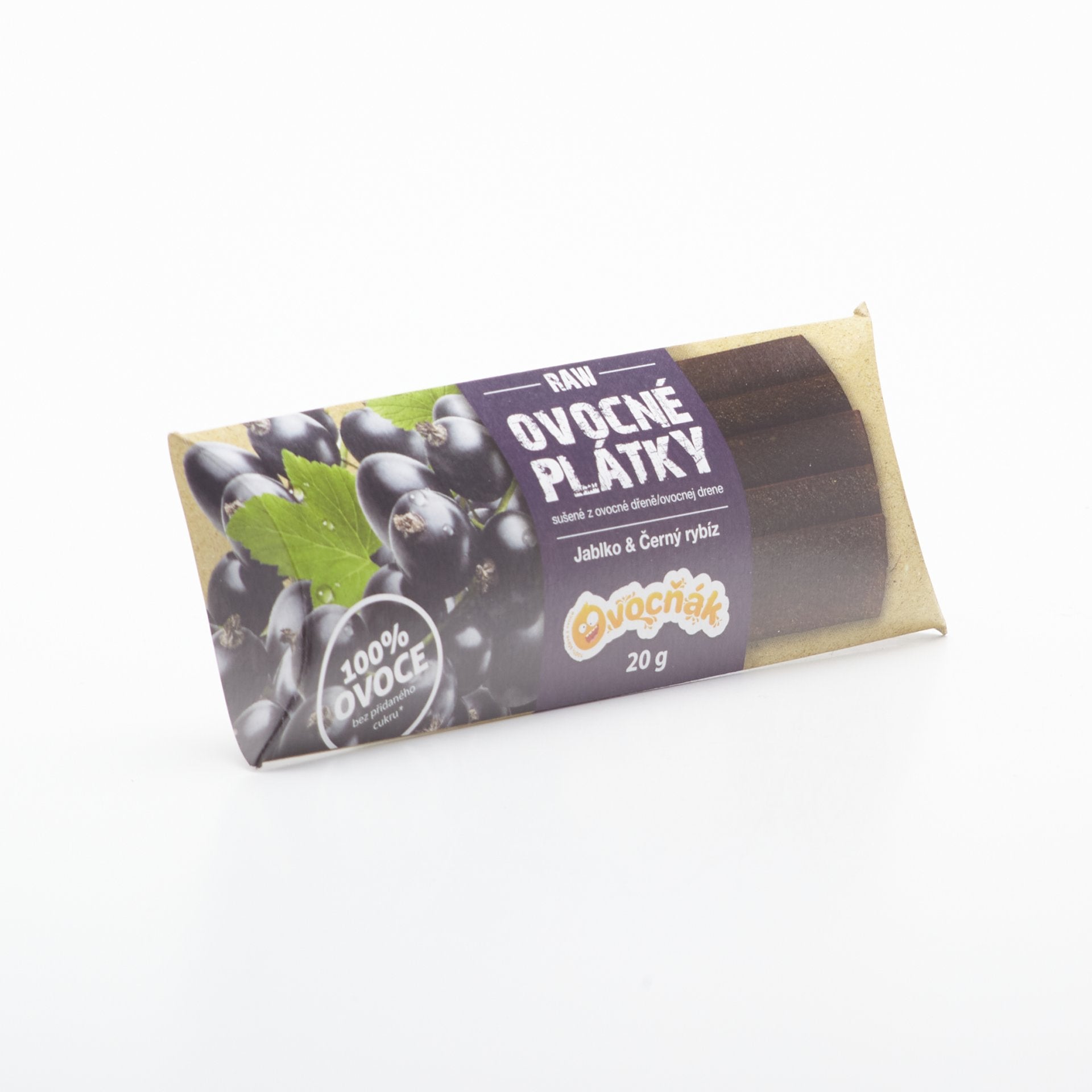Ovocné plátky 100% jablko ríbezľa 20g.
