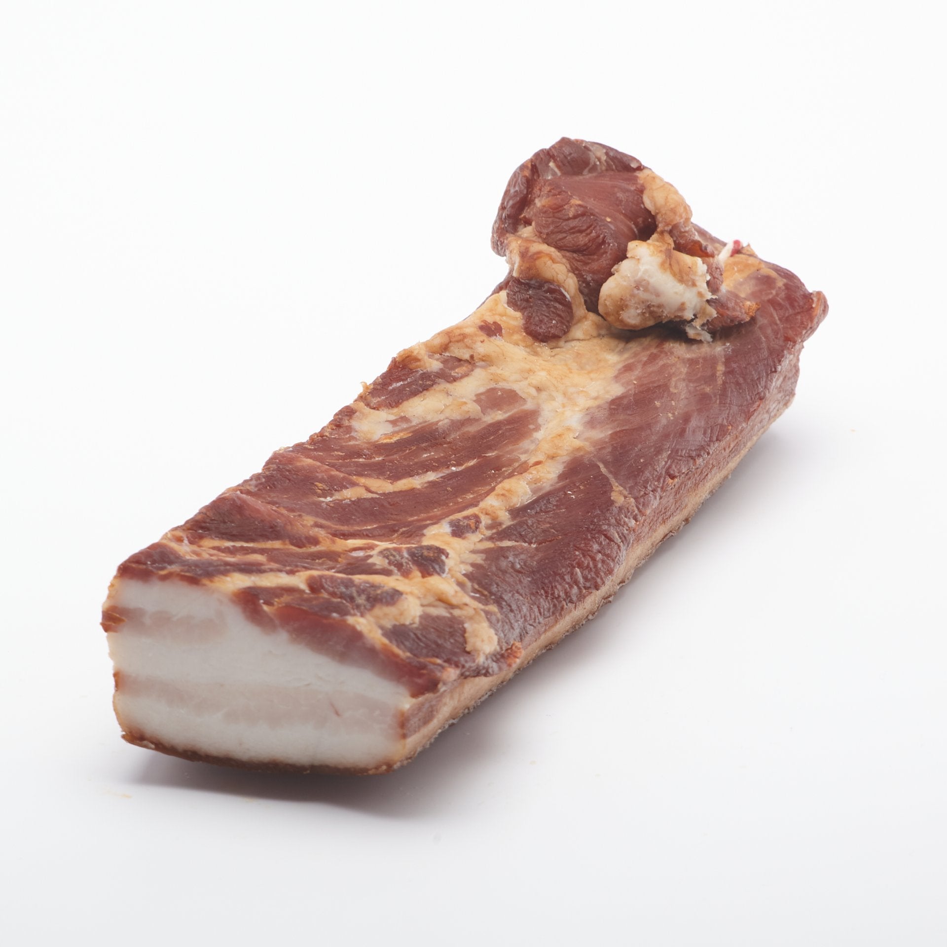 Remeselná údená oravská slanina. 100g