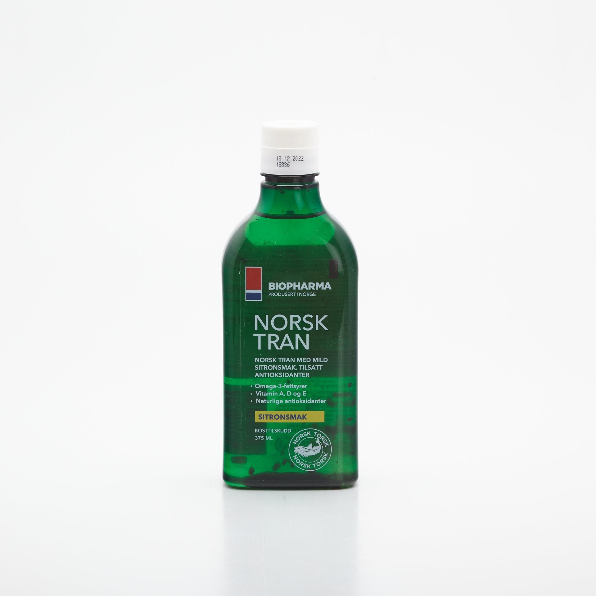 Rybí olej s D3 NORSK TRAN 375ml.