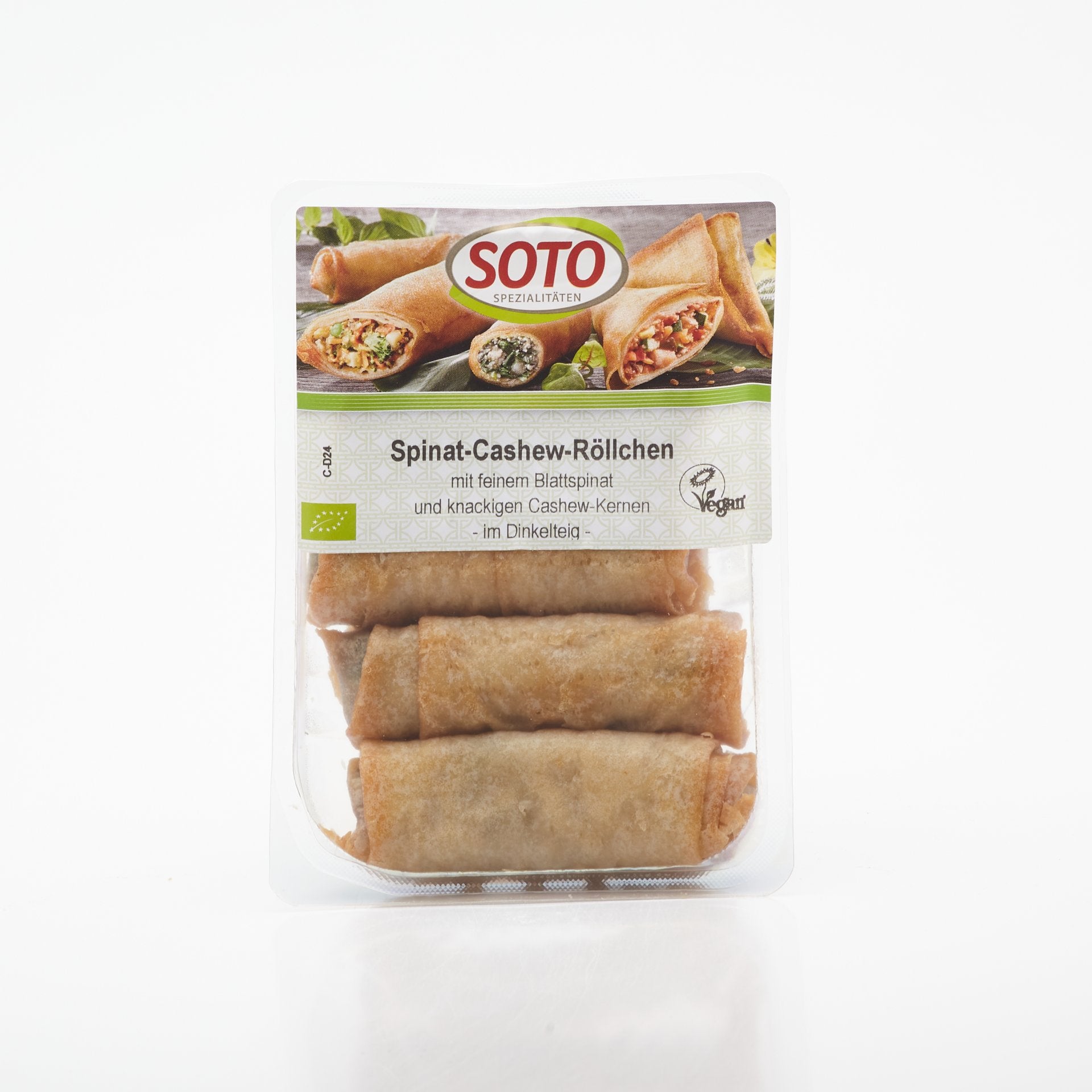 BIO Špenátové kešu rolky 200g.