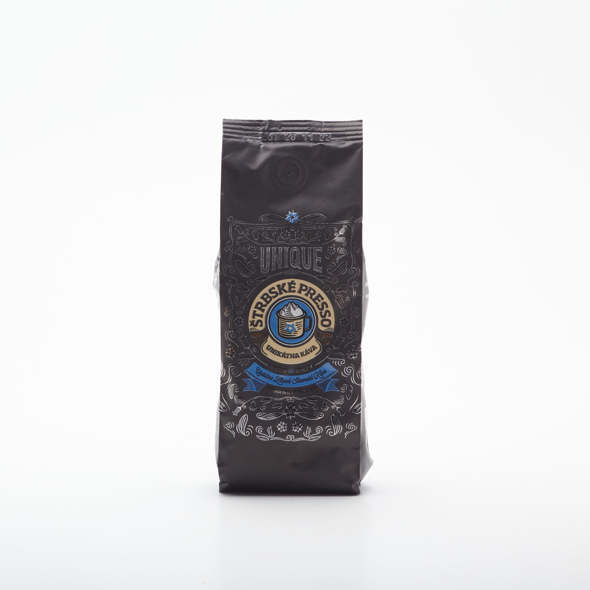 Štrbské Presso Unique BLUE Mletá 250g.