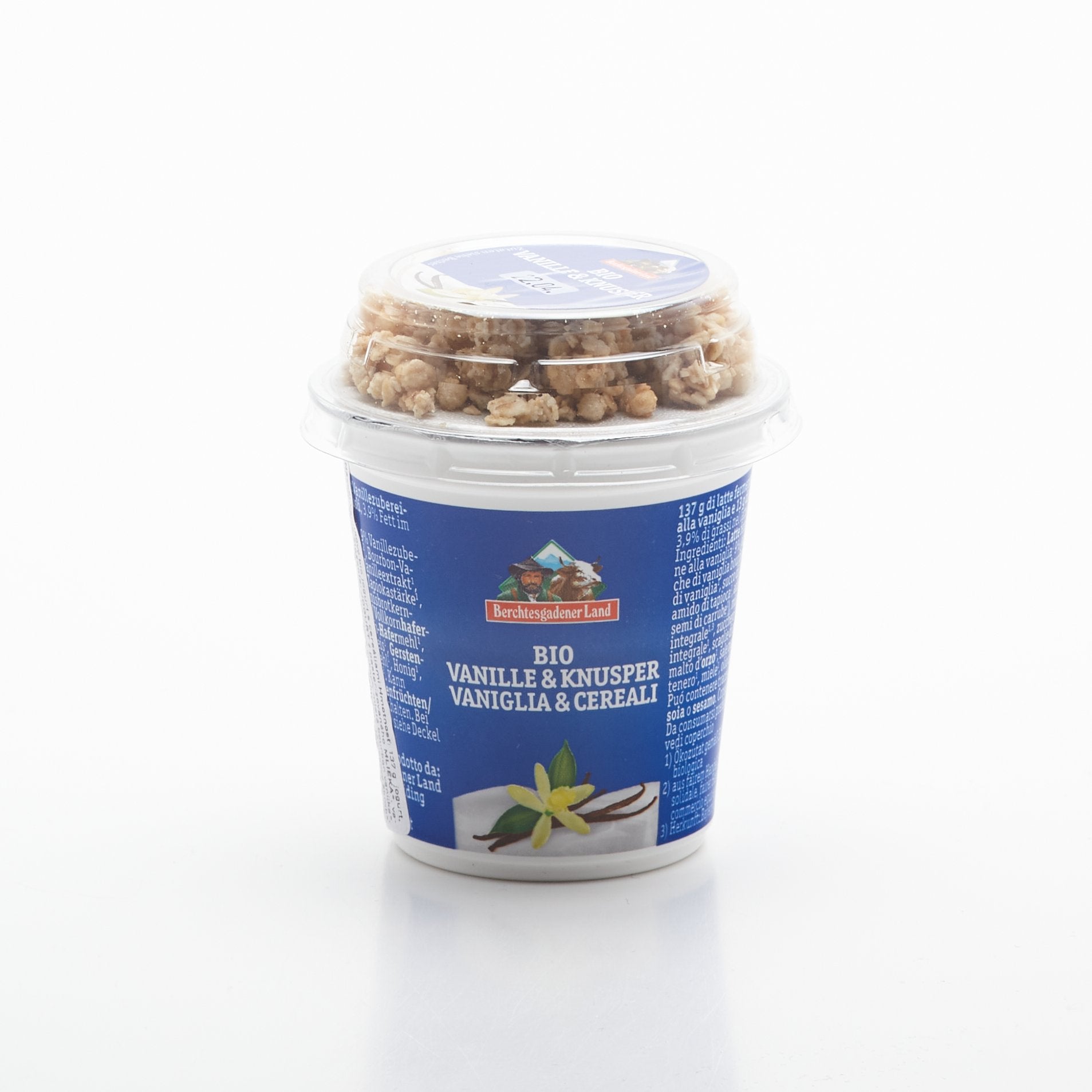 BIO Vanilkový jogurt s müsli 150g.