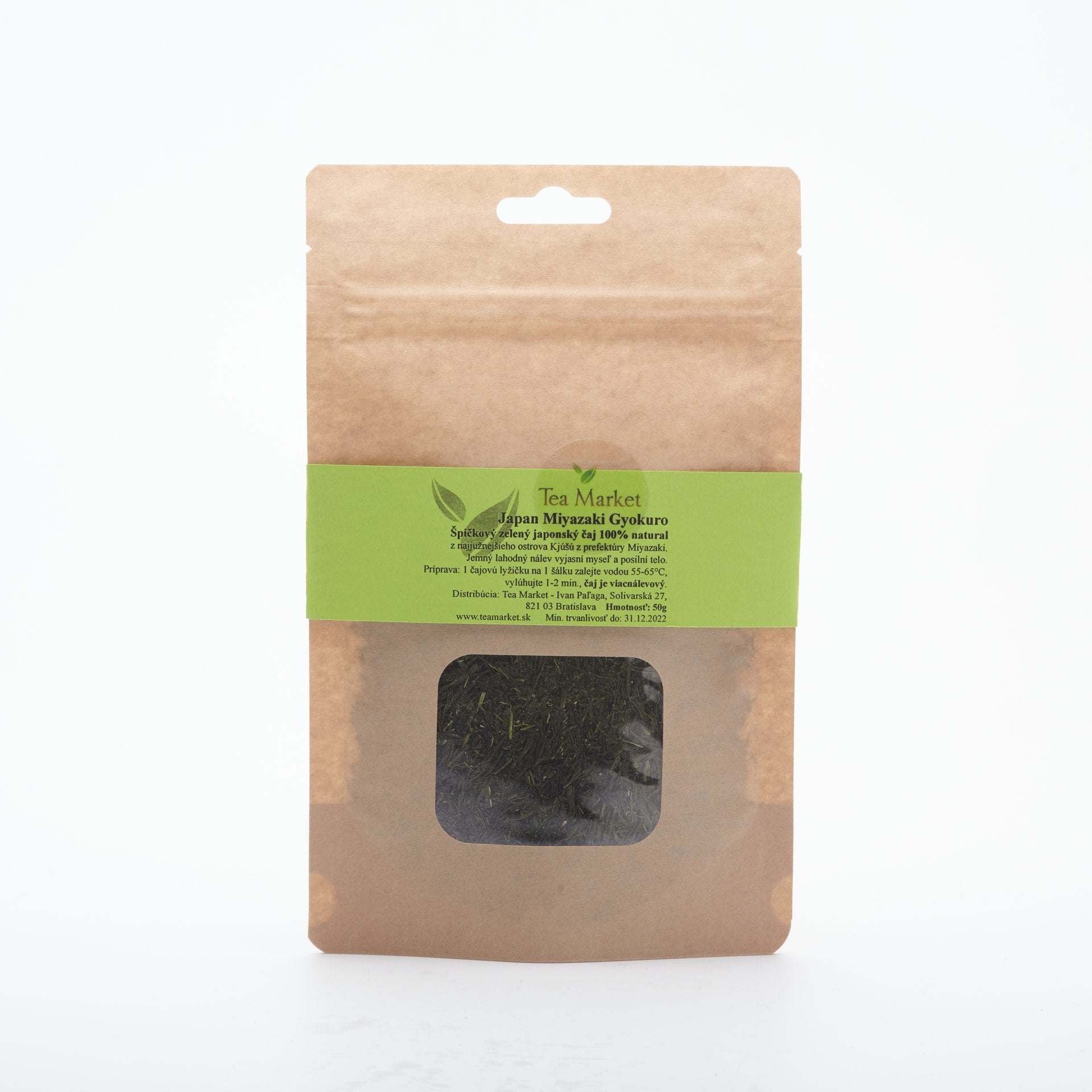 BIO Zelený čaj Gyokuro Miyazaki 50g.